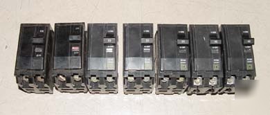 7PC square d qo circuit breaker 10 / 15 / 20 / 25/ 40A