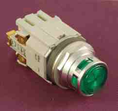 Extended illum pushbutton/shroud green ALFD29911DNG24V