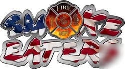 Firefighter decal reflective 12