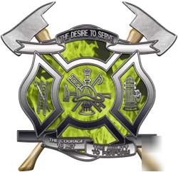 Firefighter decal reflective 2