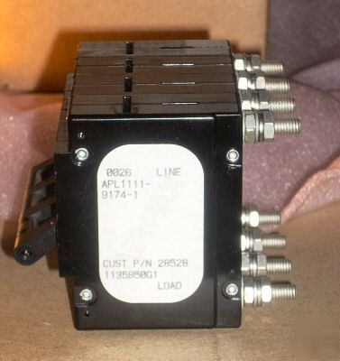 New airpax 4 pole 250V /circuit breaker new 2 each