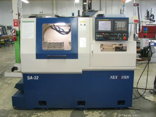 2004 ksi nexturn swiss cnc lathe SA32 w/ iemca feeder 