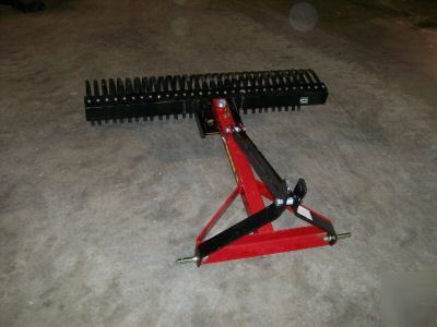 5' landscape rake full swivel push ,pull or angle-nice