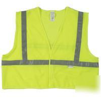 Lime w/slvr safety vest xl CL2 9121213