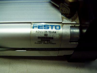 Festo pneumatic cylinder m/n: advu-25-50-pa S2