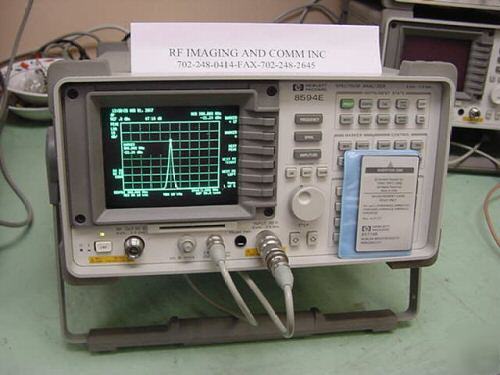 Hp-8594E spectrum analyzer opts-4/102/151/160/10/41