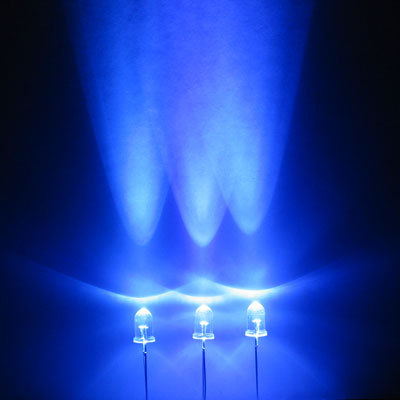 Blue led set of 10000 super bright 5MM 13000MCD+ f/r