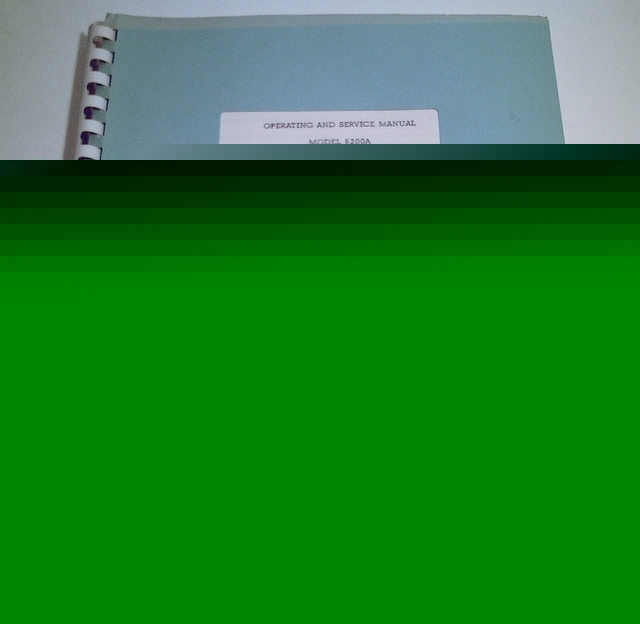 Hp 6200A dc power supply original op. & service manual
