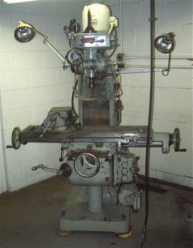 Index 55 autofeed milling machine 1 1/2 hp 220V 3PH