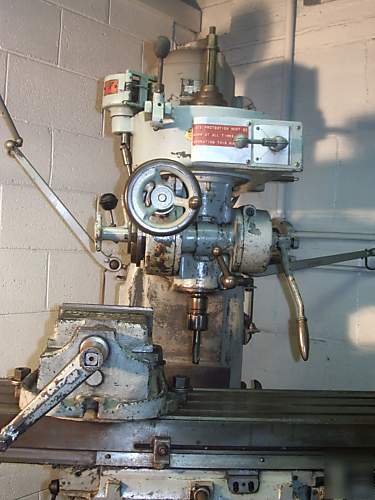 Index 55 autofeed milling machine 1 1/2 hp 220V 3PH