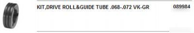 Miller 089984 kit,drive roll&guide tube .068-.072 vk-gr