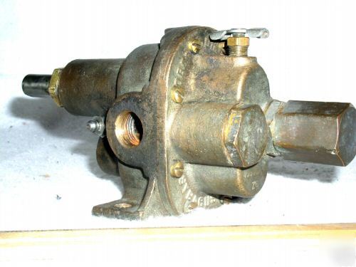 Vintage brass oberdorfer 60 rotary hit miss gear pump