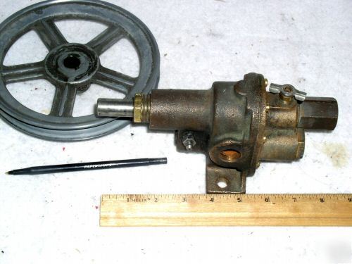 Vintage brass oberdorfer 60 rotary hit miss gear pump