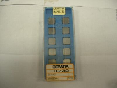 New ceratip tc-30 inserts 