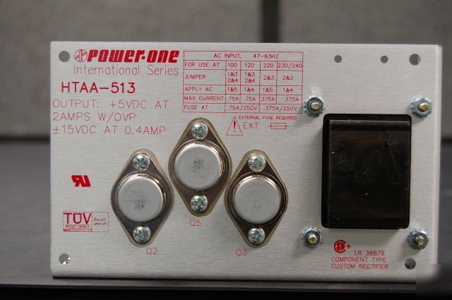 Power one htaa-513 dc power supply 5V/2A, +/-15VDC/.4A