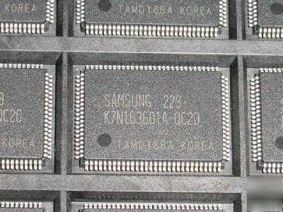 16MB sync.sram qfp, samsung# K7N163601A-QC20