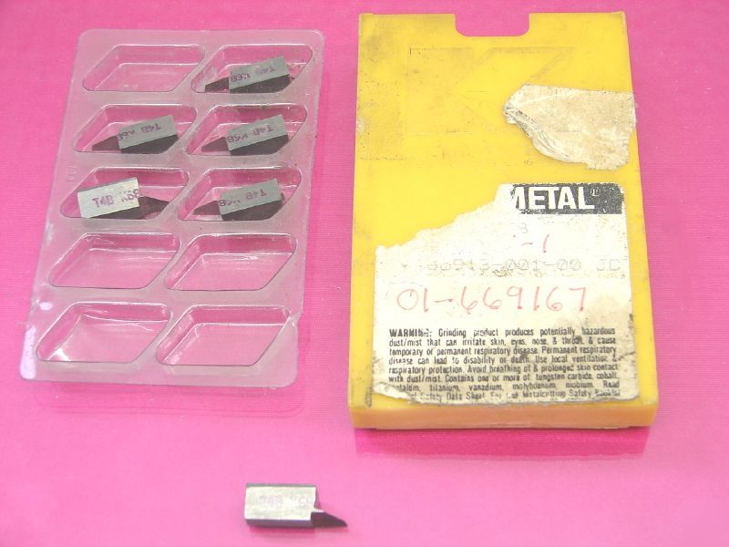 New 6 kennametal carbide inserts T4B K68 (lot 644)