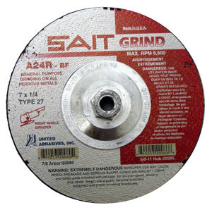 Sait - grinding wheel 7X1/4X5/8-11 type 27 A24R
