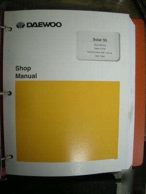 Daewoo shop manual solar 55