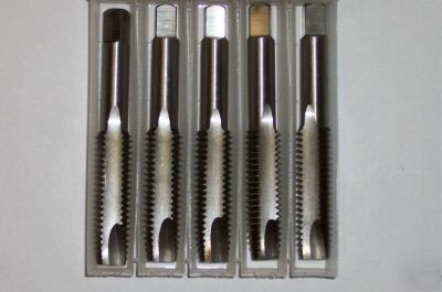 New 5-pack hss spiral point plug taps 2 flute 5/16-18