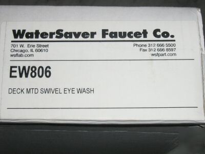 Watersaver faucet co. emergency eye / face wash EW806