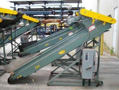 18â€w x 8â€™l cleated inclined belt conveyor (4650-51-52)