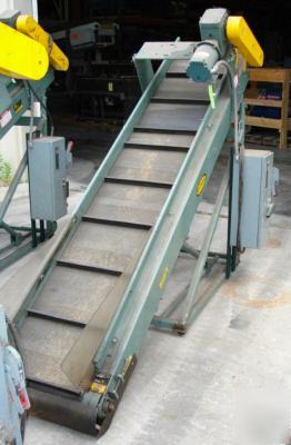 18â€w x 8â€™l cleated inclined belt conveyor (4650-51-52)