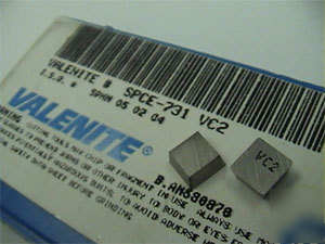 10 pcs valenite spce-731 VC2 inserts