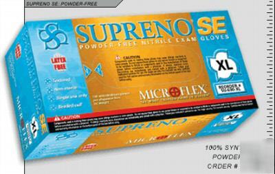 Micro-flex supreno nitrile exam gloves by the case