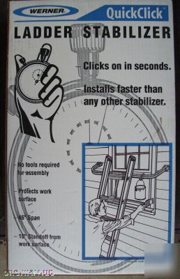 New werner quickclick ladder stabilizer in box model 78