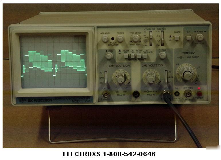 Bk precision 2120 oscilloscope - 20 mhz - fully tested