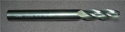 Garr tool 5/8X2X6 solid carbide end mill 4FL ret=$113