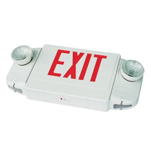 Combo led exit sign plus emergency lights lighting E4BR