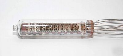 Iv-21 midsize 8-digit/7-segment vfd nixie tube. 5 tubes