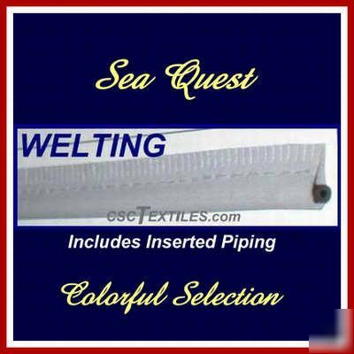 New welting seaquest vinyl w/piping ~ outdoor colors ~ 