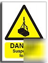 Suspended load sign-semi rigid-200X250MM(wa-091-re)