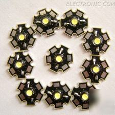 10PCS high power 50LM 1W white leds