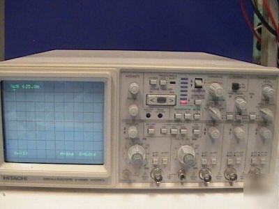 Hitachi model v-1585 100MHZ 4 channel oscilloscope