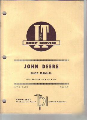 Jd shop manual 4030 4230 4430 4630 john deere