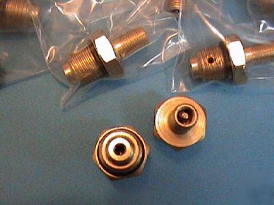 Lot of 12 industrial schrader air valve stem fittings