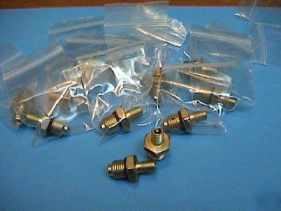 Lot of 12 industrial schrader air valve stem fittings