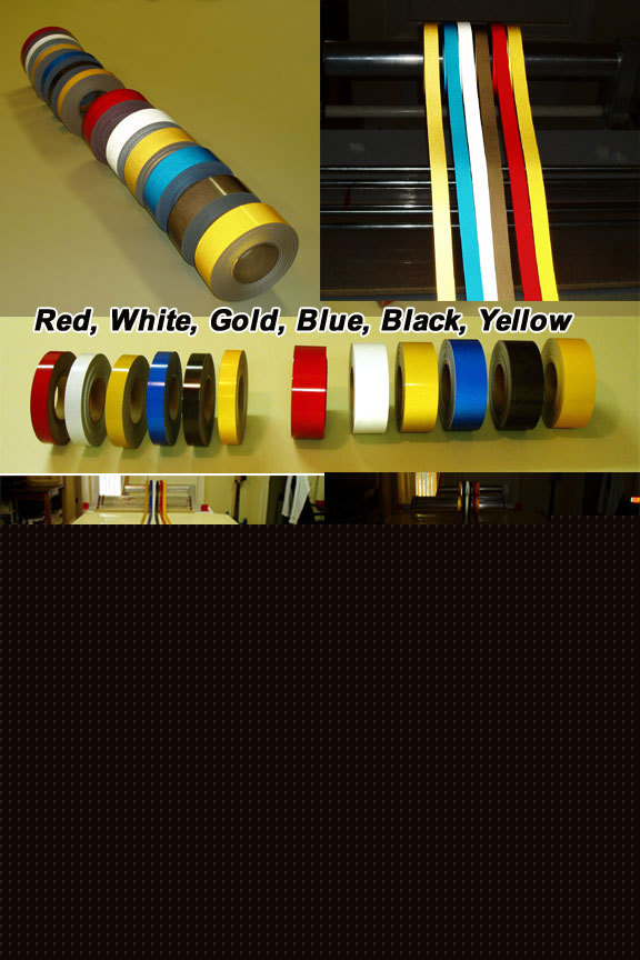 Red reflective safety striping tape 2