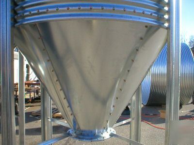 Valco 4.10 ton bulk feed storage bin - two ring