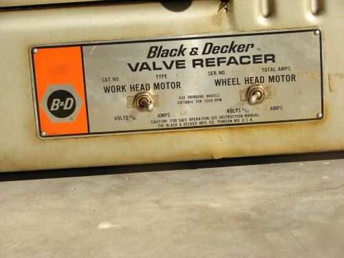 Black decker valve refacer grinder grinding machine