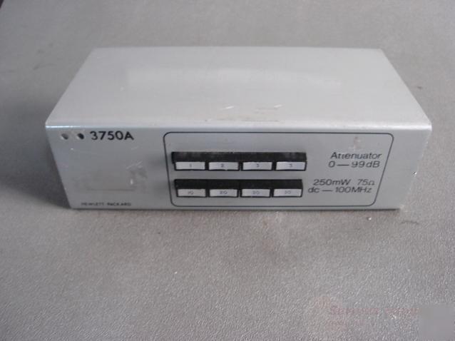 Hp 3750A step attenuator 0-99DB dc - 100MHZ