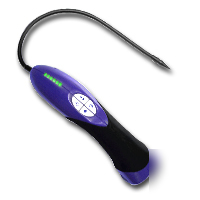 Heated pentode refrigerant leak detector