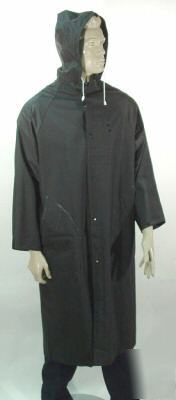 Black sheriff raincoat by ironwear