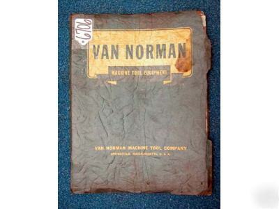 Van norman sales literature antique collectors item