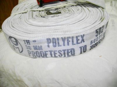 Polyflex 1 1/2 fire hose with ufs nozzle