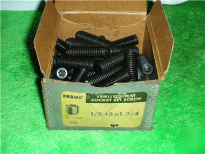 50 knurled cup socket set screw allen screws 1/2